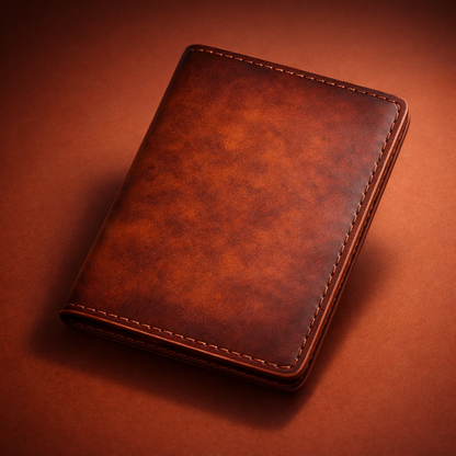 محفظة جلد طبيعي