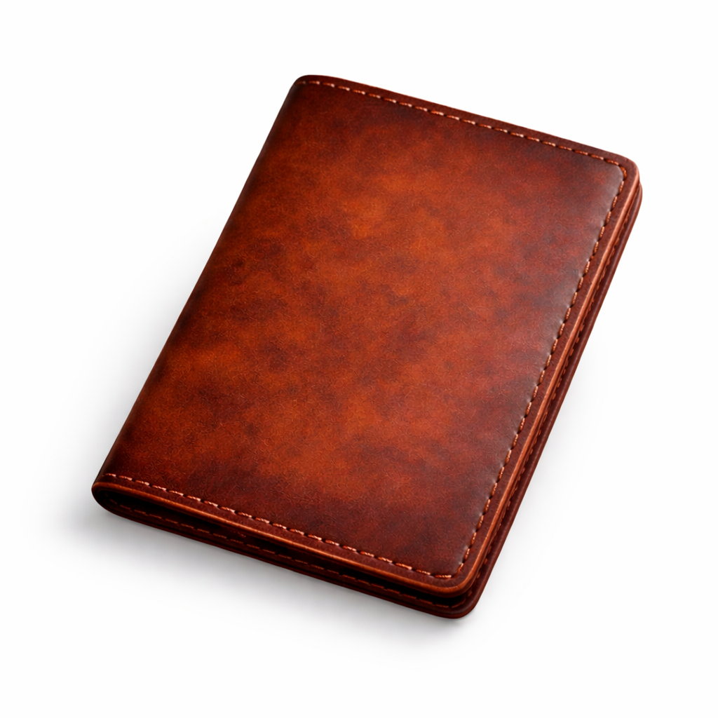 محفظة جلد طبيعي