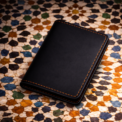 محفظة جلد طبيعي