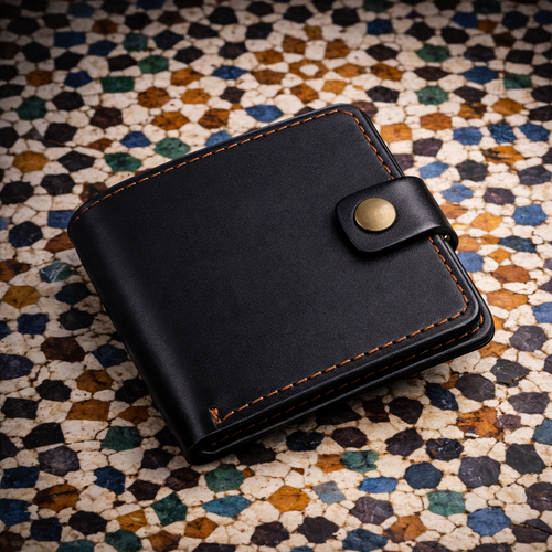 محفظة رجالية من الجلد الطبيعي