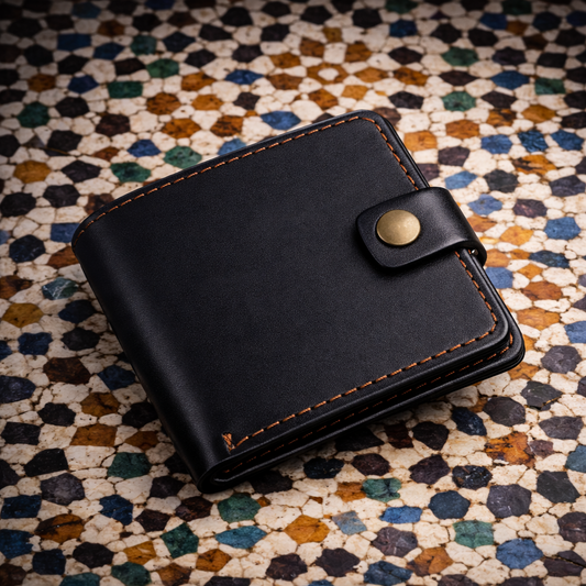 محفظة رجالية من الجلد الطبيعي