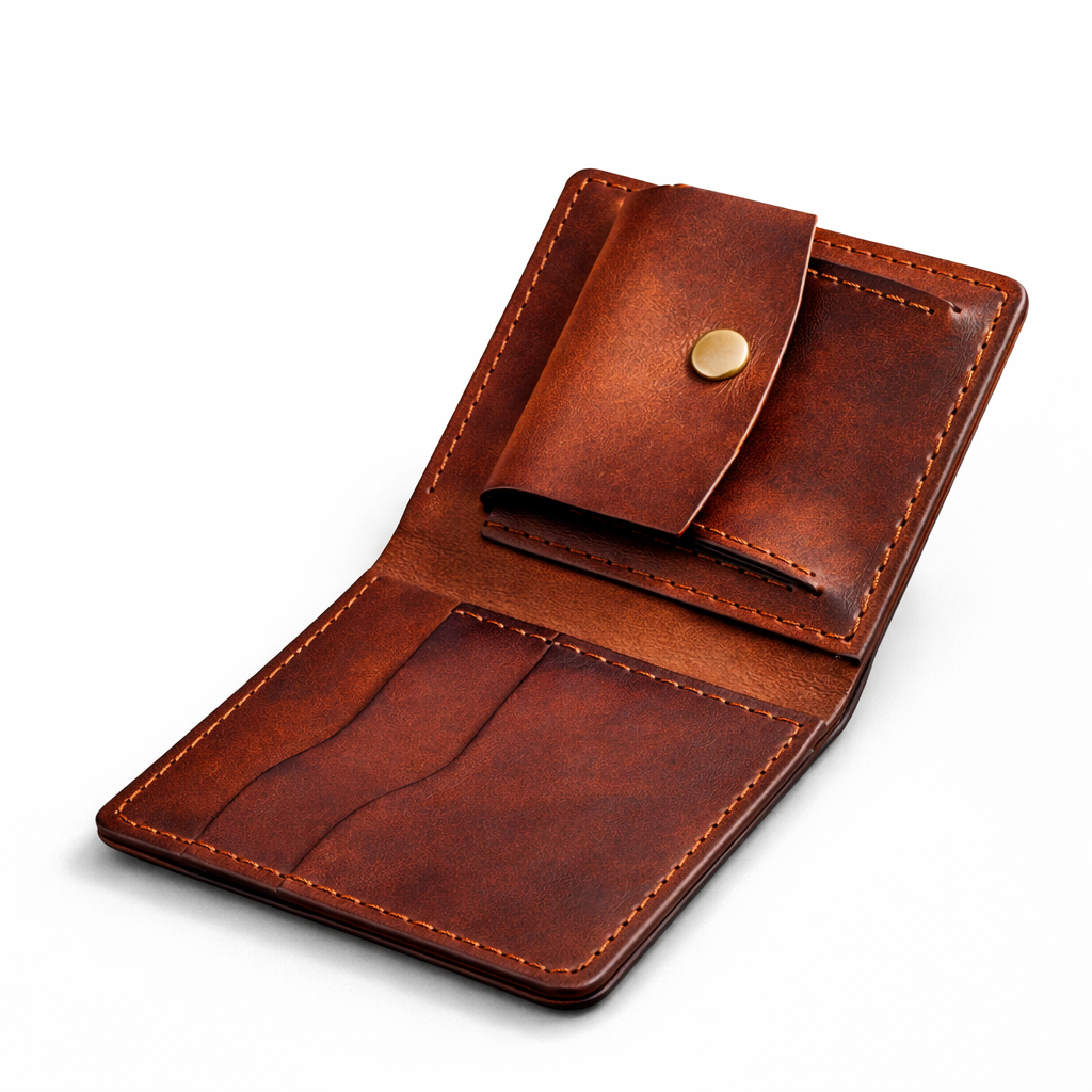 محفظة رجالية من الجلد الطبيعي