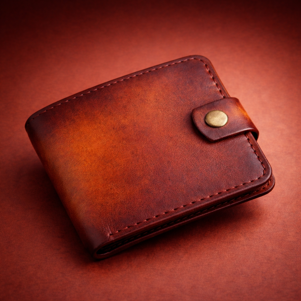 محفظة رجالية من الجلد الطبيعي